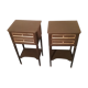 Pair of black bedsides