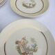 Set 12 assiettes Gien 1960 jardins japonais variations en jaune mineur