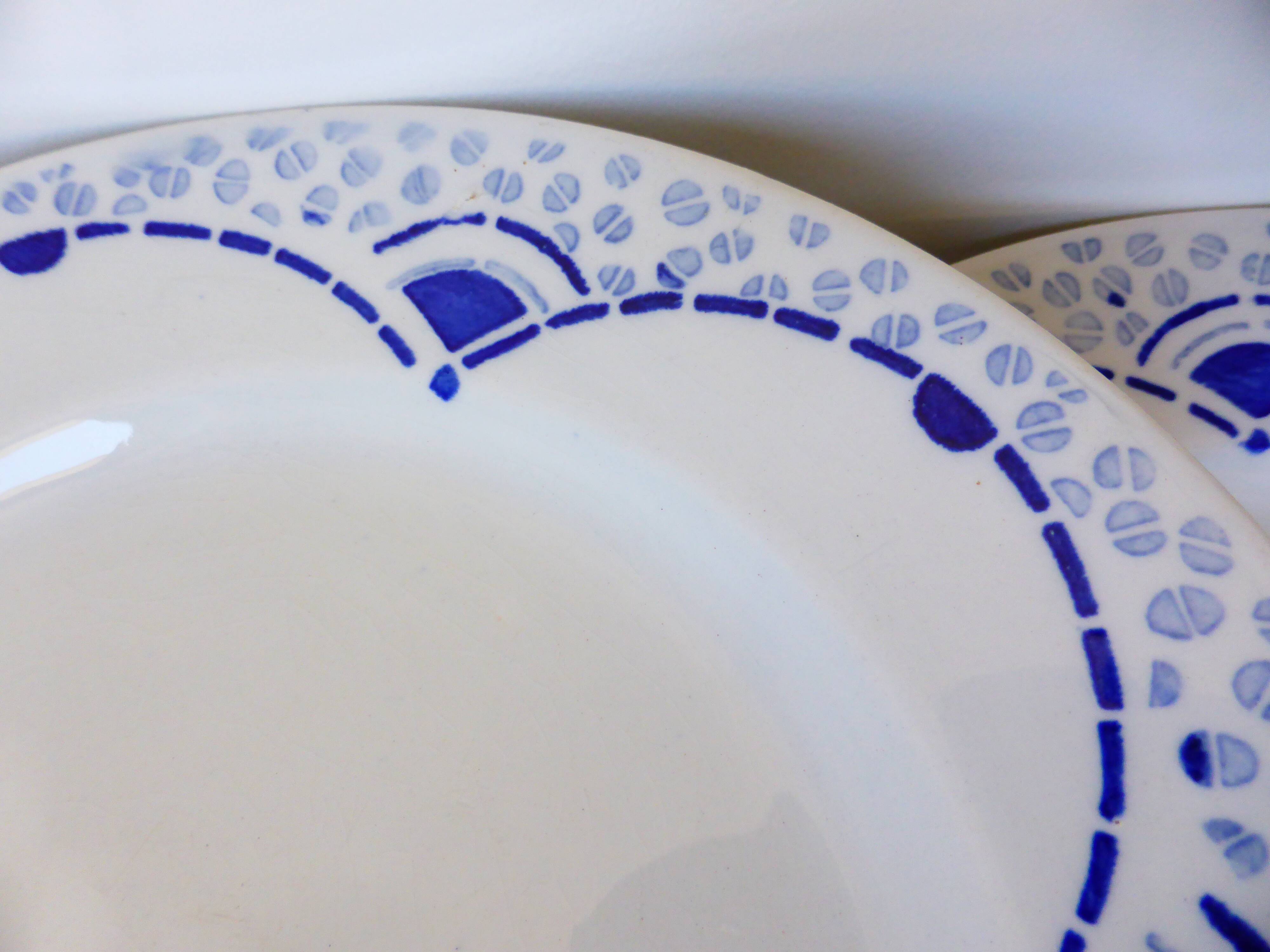 6 assiettes à dessert de Gien modèle Pervenche 2106184