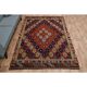 1970s Vintage Turkish Oushak Handmade Wool Cotton Red Kilim Rug 195x263