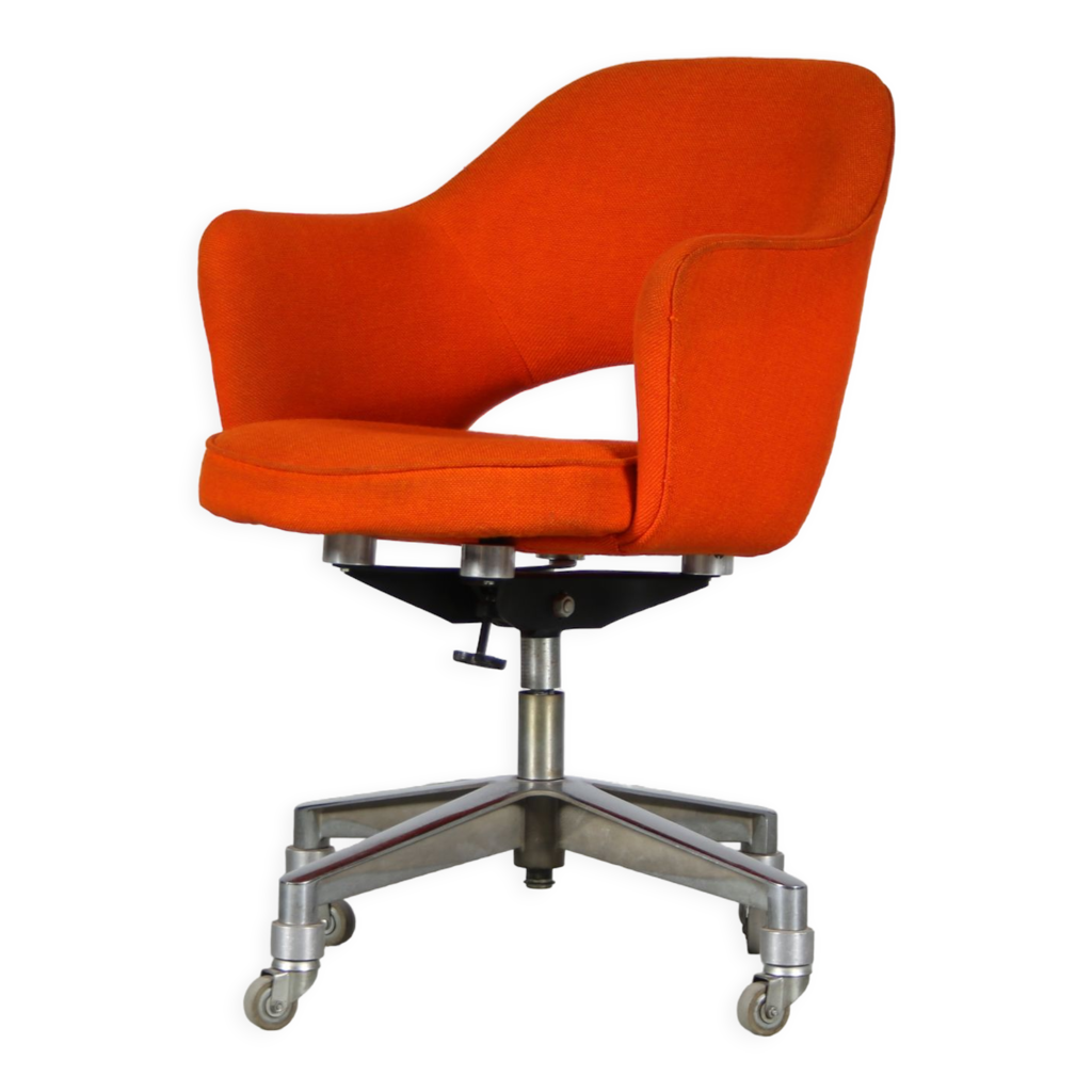 Orange Knoll Computer Chair 1960s Desk Chair By Eero Saarinen For