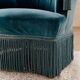 Fauteuil crapaud – Velours bleu