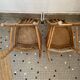 Paire chaises cannees bistrot