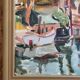Vintage oil on canvas signed - Framed landscape of Vécétie