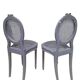 Paire de chaise cannees