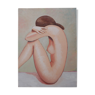 Female nude oil on canvas