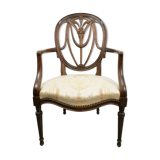 George III Mahogany armchair attributed to William and John Linnell circa 1775