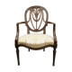 George III Mahogany armchair attributed to William and John Linnell circa 1775