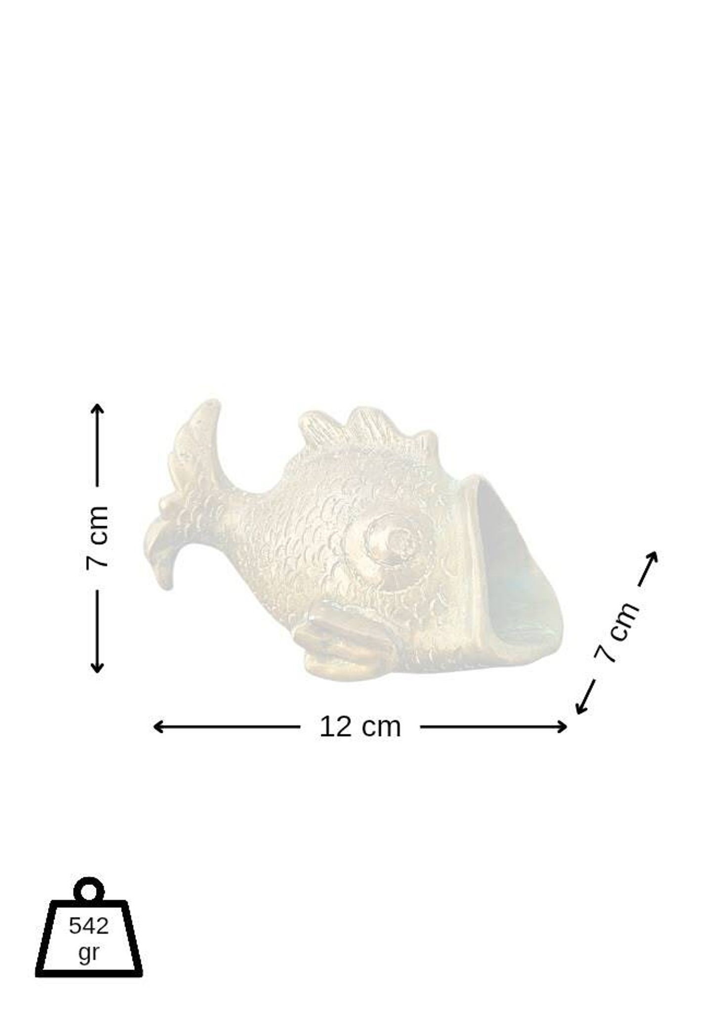 Bronze Fish Ashtray Attributed to Walter Bosse
