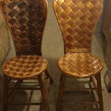 2 seventies palm tree chairs