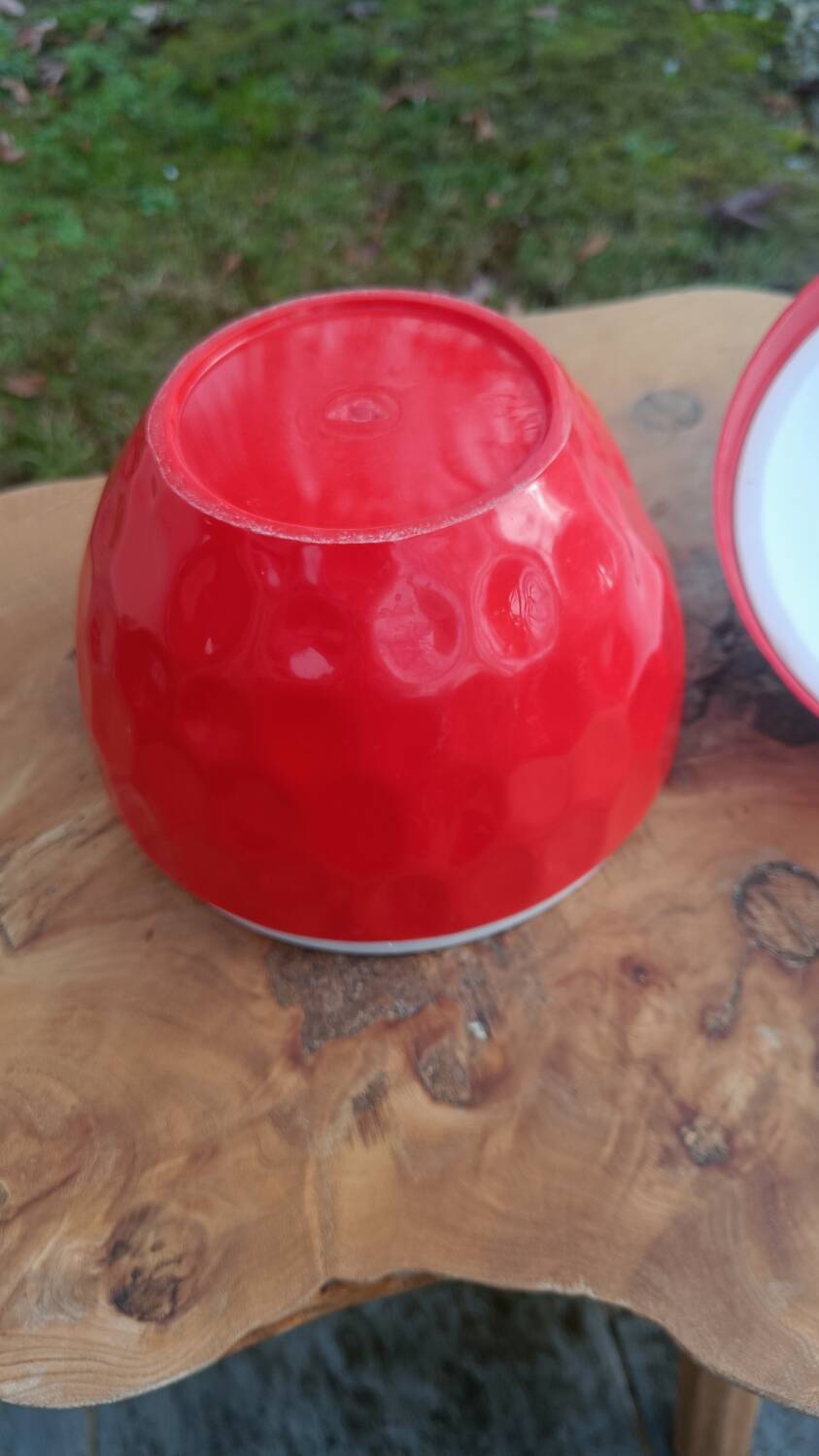 Vintage strawberry ice bucket