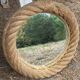 Set of 2 Audoux and Minet mirrors with rope from the 1950s.