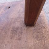 Pair of solid oak farm bench