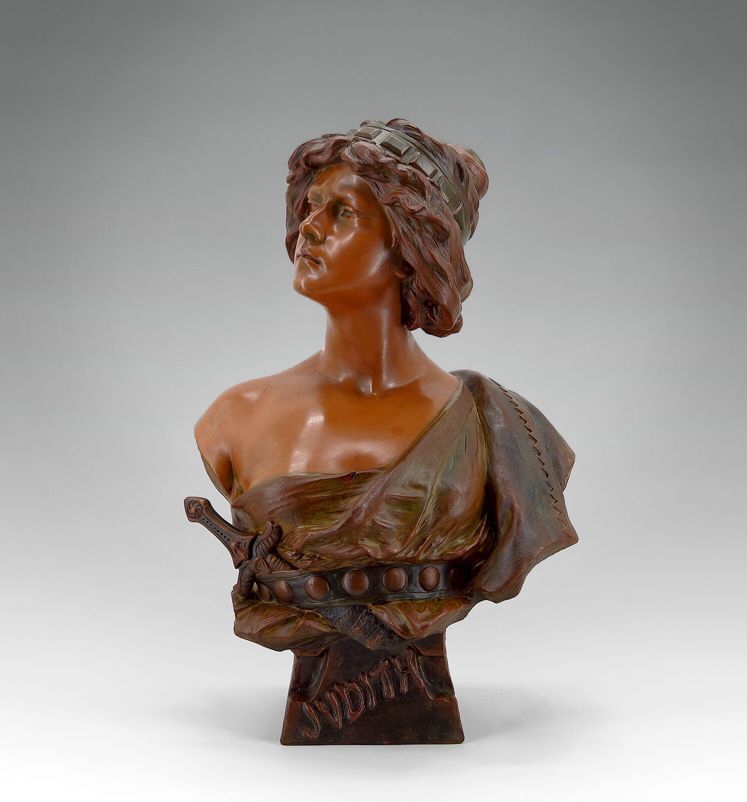 Terracotta bust of Judith by Ricardo Aurilli, circa 1900-1910