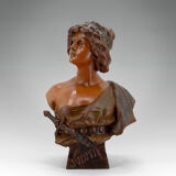 Terracotta bust of Judith by Ricardo Aurilli, circa 1900-1910