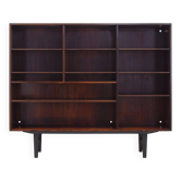 Mahogany bookcase, Danish design, 1970s, manufacturer: Omann Jun