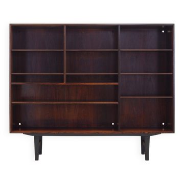 Mahogany bookcase, Danish design, 1970s, manufacturer: Omann Jun