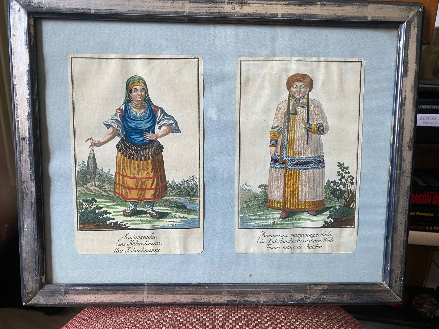 Pair Russian engravings XVIII