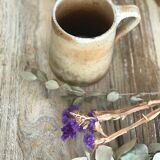 Set of 3 sandstone cups