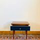 Electric blue bedside table