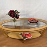 Mid-Century Retro Vintage Oak-Style Coffee Table by Nathan Furniture  Edged