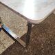 Table basse en marbre et inox
