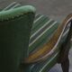 Fauteuil de salon vintage des années 1960, en chêne teinté foncé, style de Viggo Boesen.