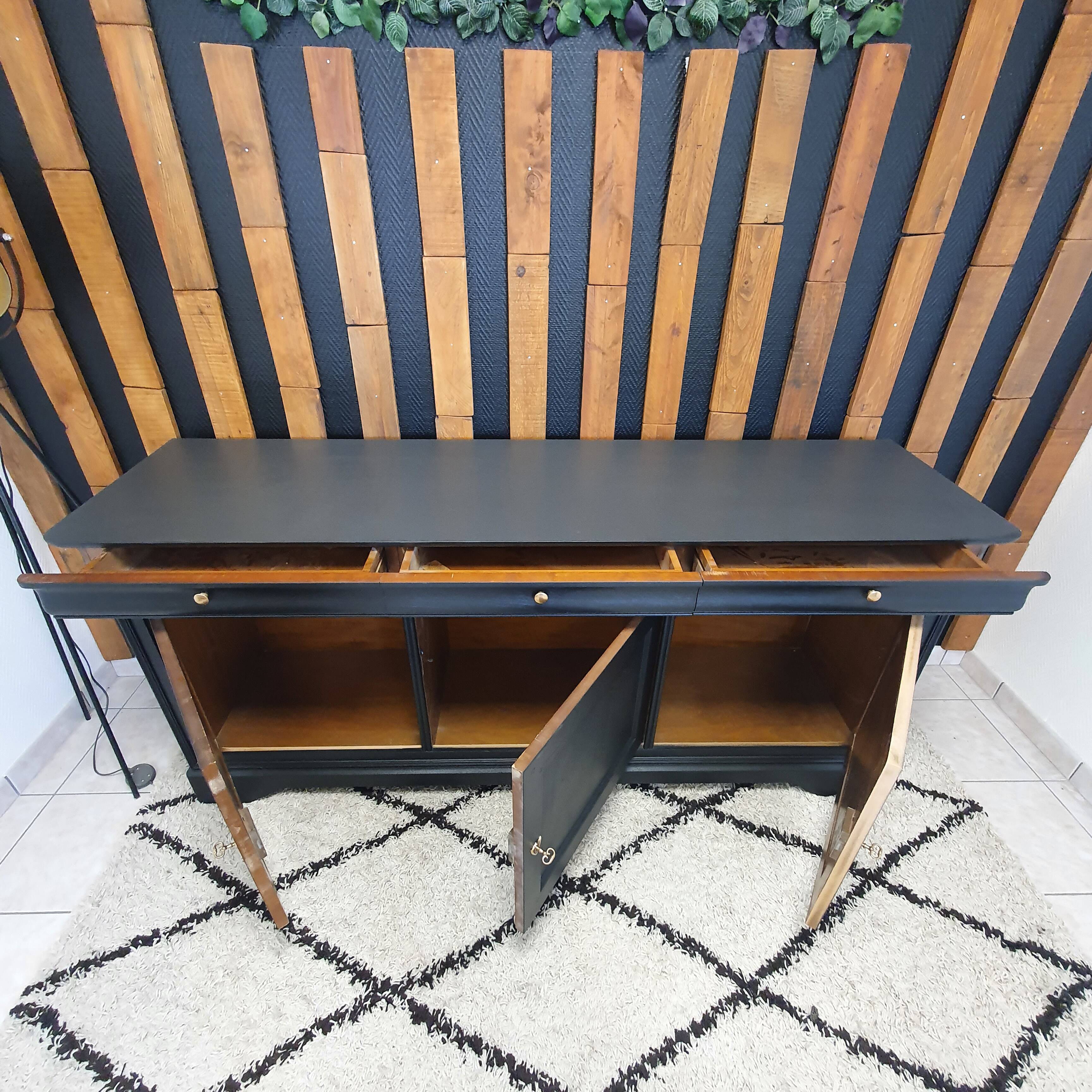 Restyled cherry wood buffet