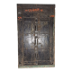 Old wooden door with frame
