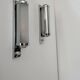 Pair of vintage modernist wall lights, chrome and sandblasted glass, France 1930