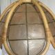 Suspension nacre et rotin vintage