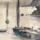 Tableau encre de chine sur papier 1927