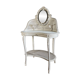 Coiffeuse du XIXe en bois peint et cannage de style Louis XVI