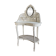 Coiffeuse du XIXe en bois peint et cannage de style Louis XVI