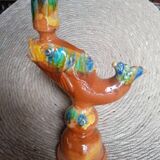 Vintage enamelled ceramic lamp base 1960