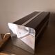 Pied de lampe années 70'S en plexi et chrome