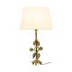 Elegant Floral Table Lamp Brass Art Nouveau Style 43cm