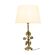 Elegant Floral Table Lamp Brass Art Nouveau Style 43cm