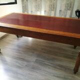 Wood and leather minister's desk