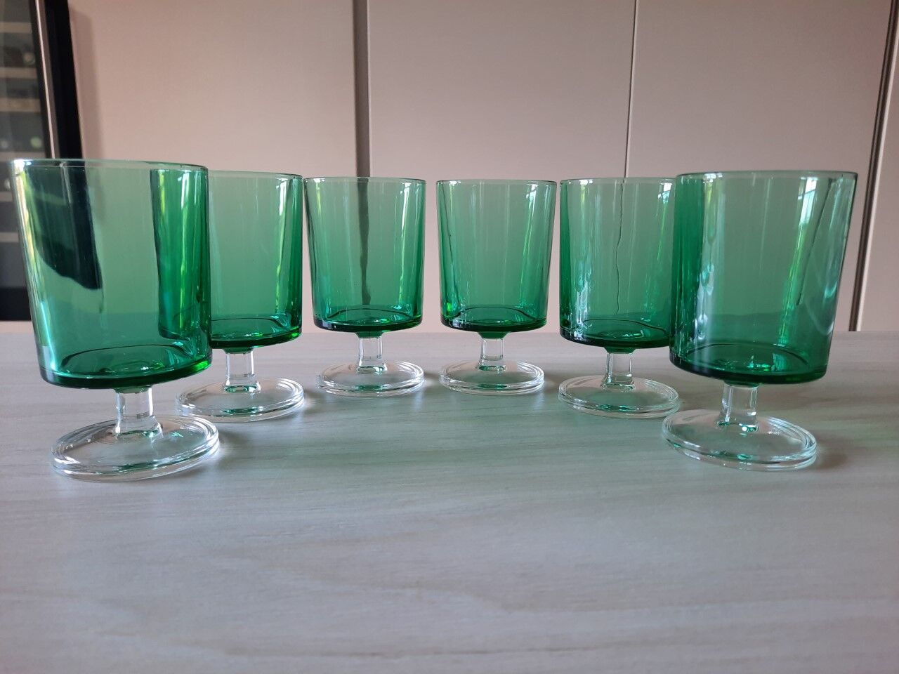 Set of 6 vintage glasses