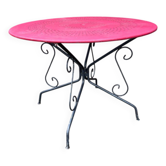 Table jardin fer