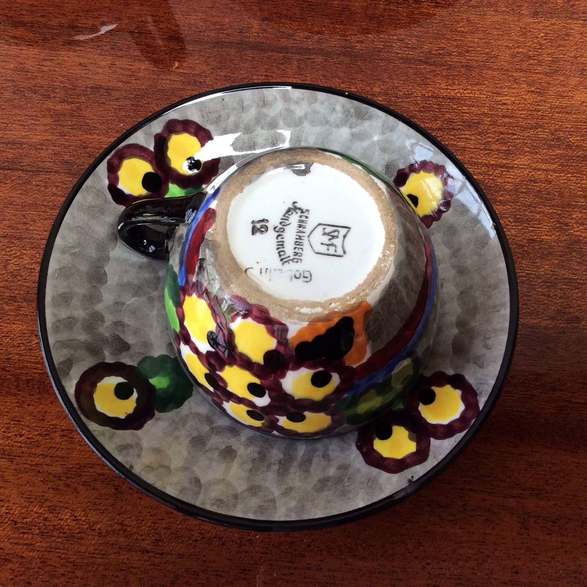 Coffee set / vintage tea SMF SCHRAMBERG HANDGEMALT