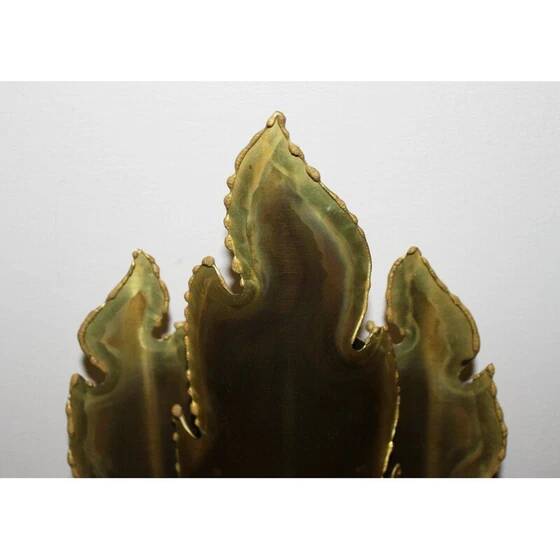 Vintage brass wall lamp by Sven Aage Holm Sørensen, Denmark, 1960s