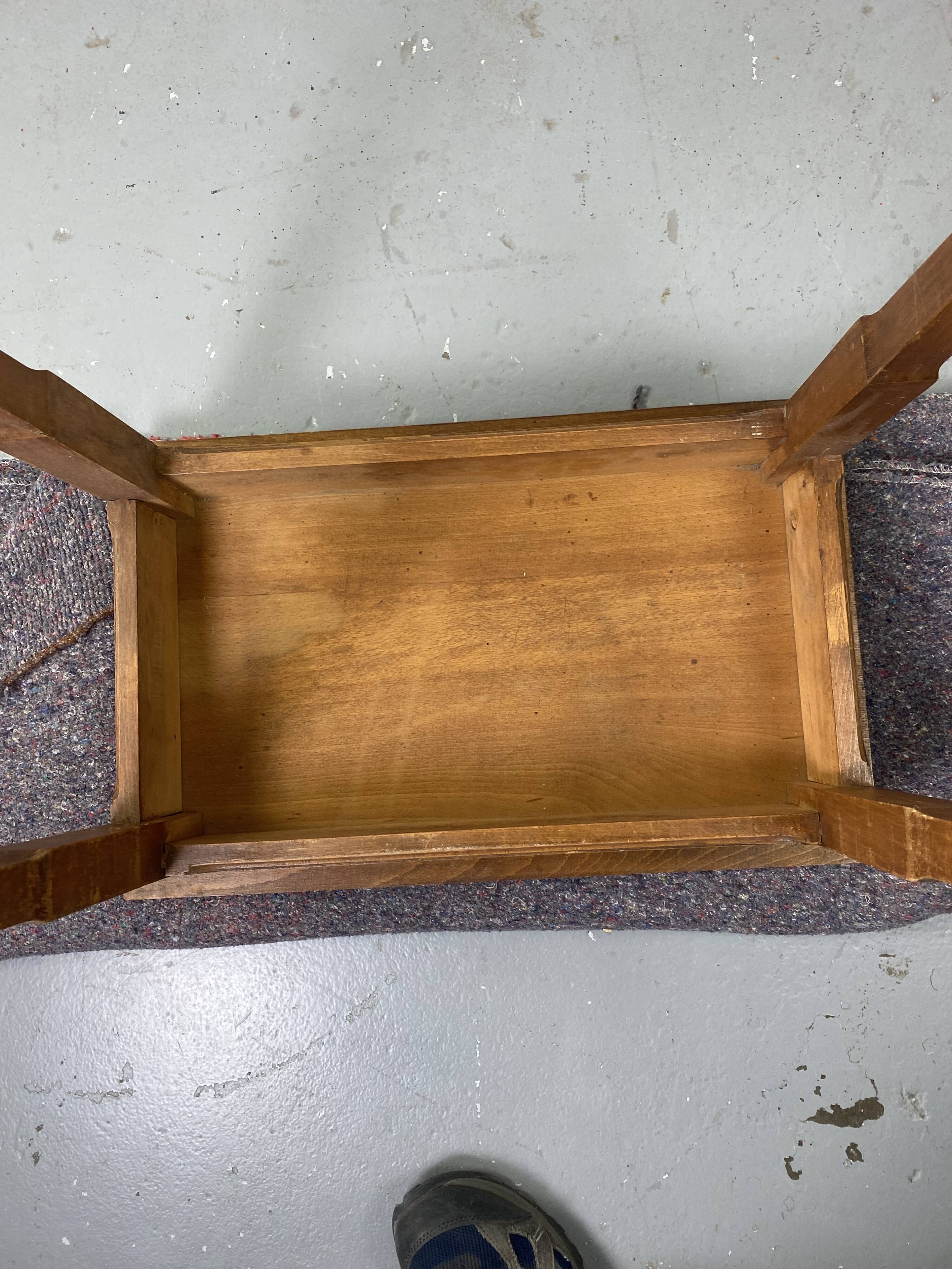 Mid-height wooden side table