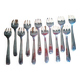 Fronnet 12 Silver-plated art deco oyster forks