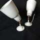 Pair of Stilnovo wall lamps with adjustable brass ball head