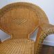 2 rattan armchairs