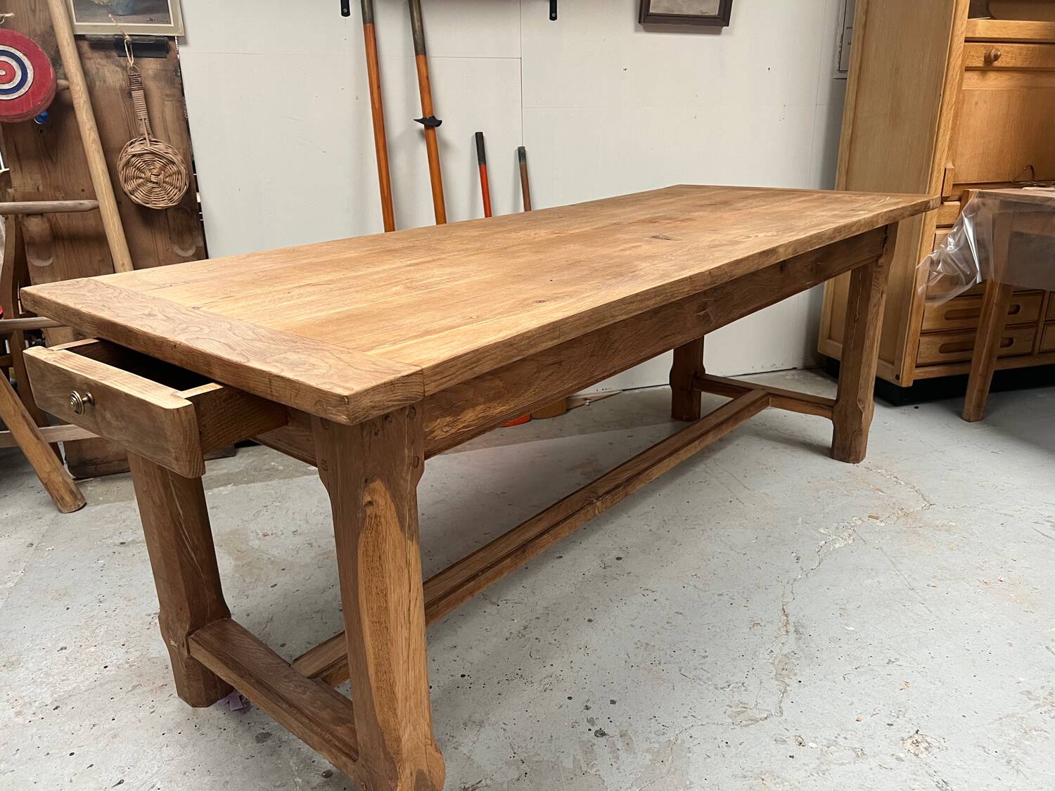 Ancienne table de ferme en chêne