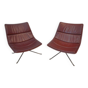 Paire de fauteuils lounge Yuki Zanotta