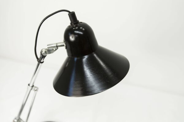 Lampe Aluminor 1960 noire et chromes Made in France